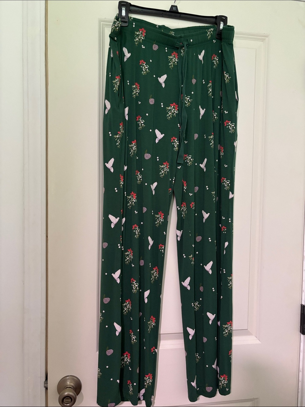 Kyte BABY Dark Green Christmas Patterned Lounge Pants